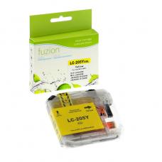 Compatible Brother LC205XXL Jaune Fuzion (HD)